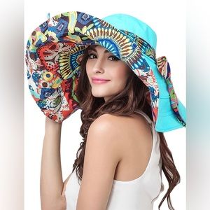 Sky Blue Sun Hat
Women’s Reversible UV Sun Protection 
New Never Worn